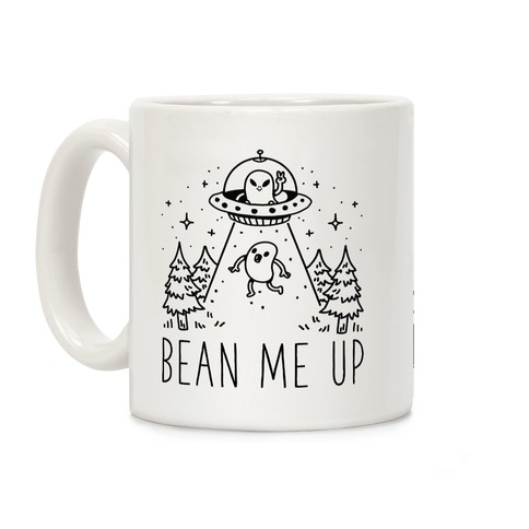 Bean Me Up Alien Coffee Mug