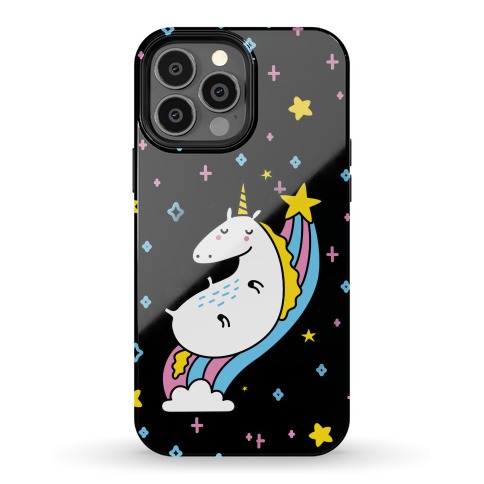 Unicorn On Rainbow Phone Case