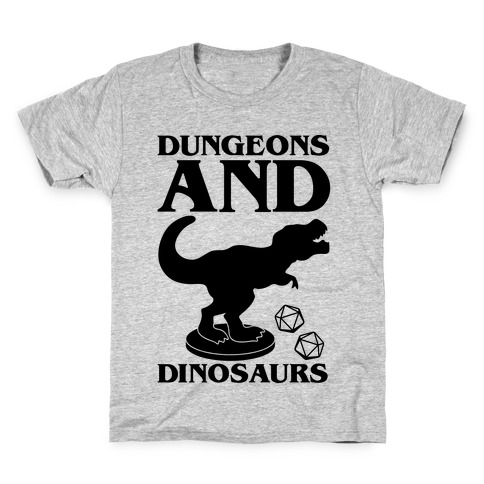 Dungeons and Dinosaurs Parody Kids T-Shirt
