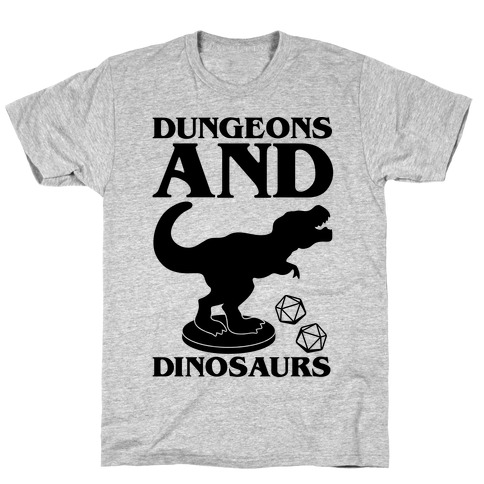 Dungeons and Dinosaurs Parody T-Shirt