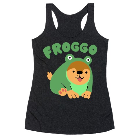 Froggo Doggo Frog Racerback Tank Top