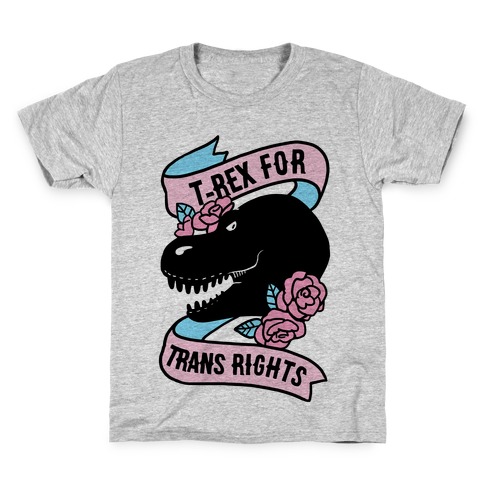 T-Rex For Trans Rights Kids T-Shirt