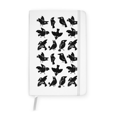 Cute Crow Pattern Notebook