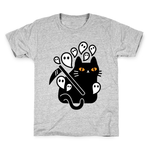 Nine Lives Reaper Cat Kids T-Shirt