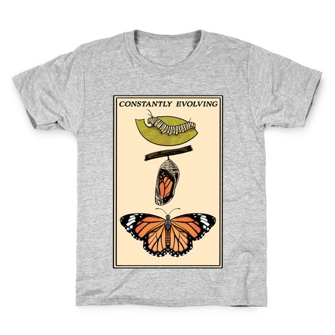Constantly Evolving Monarch Butterfly Kids T-Shirt