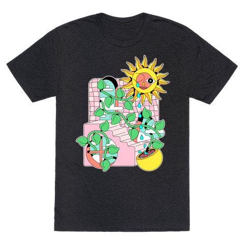 Trippy Sunflower Shower T-Shirt