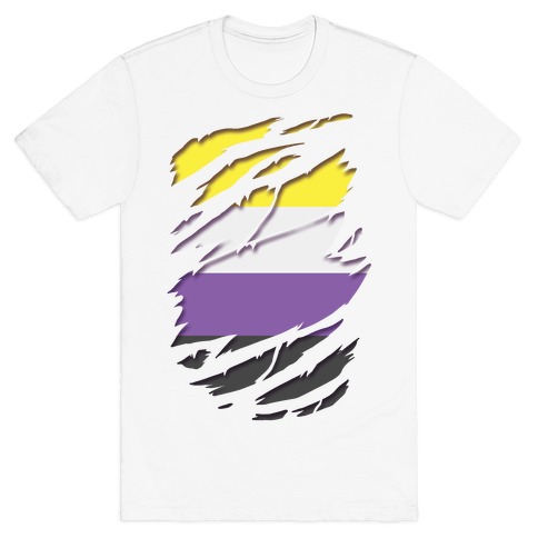 Ripped Shirt: Non-Binary Pride T-Shirt