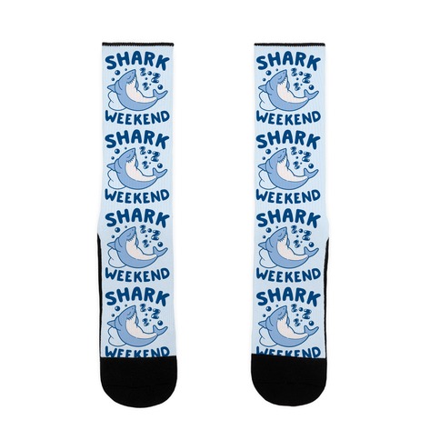 Shark Weekend Sock