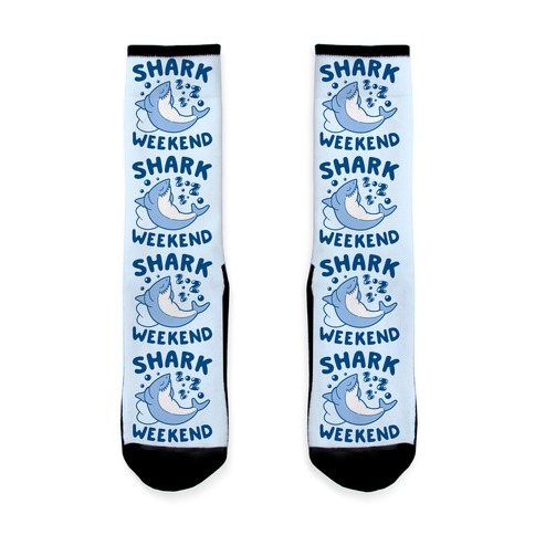 Shark Weekend Sock