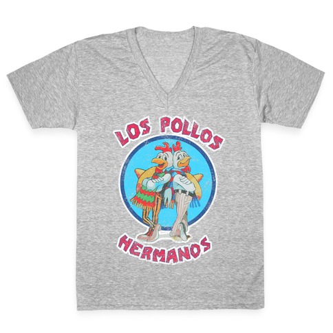 Los Pollos Hermanos (Vintage Shirt) V-Neck Tee Shirt