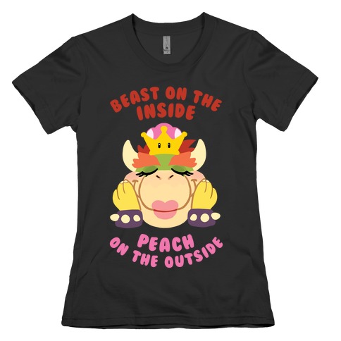 Beast On The Inside, Peach On The Outside Womens T-Shirt