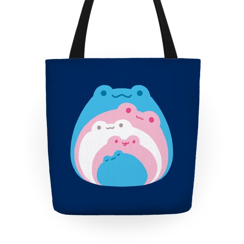 Frogs In Frogs In Frogs Trans Pride Tote