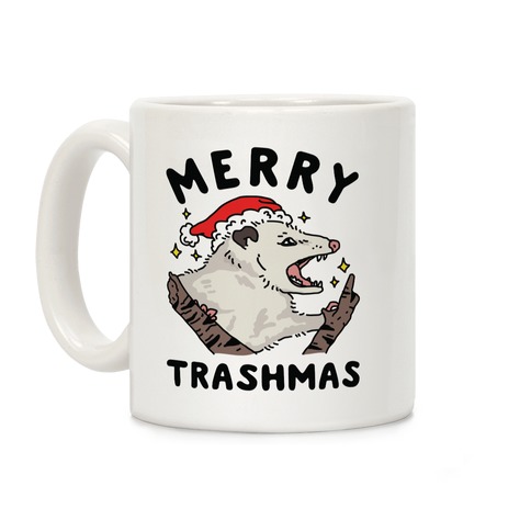 Merry Trashmas Opossum Coffee Mug