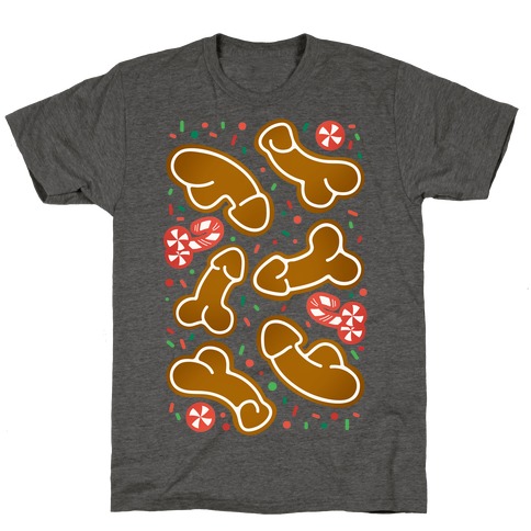 Gingerbread and Candy Cane Penises T-Shirt