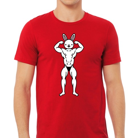 Muscular Rabbit' Men's T-Shirt