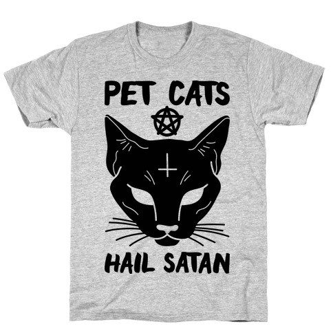 Pet Cats Hail Satan Sphynx T-Shirt