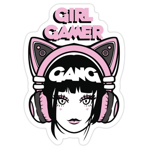 Girl Gamer Gang Die Cut Sticker