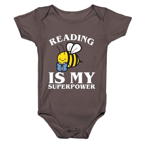 Reading Is My Superpower Baby One-Piece