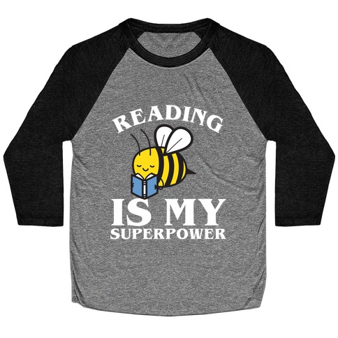 Reading Is My Superpower Baseball Tee