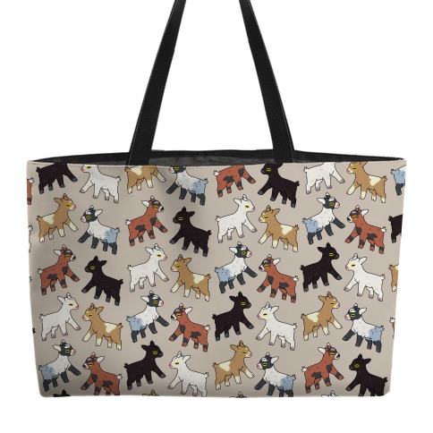 Baby Goats On Baby Goats Pattern Weekender Tote