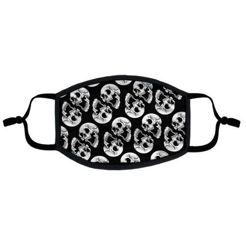 Skull Pattern Flat Face Mask