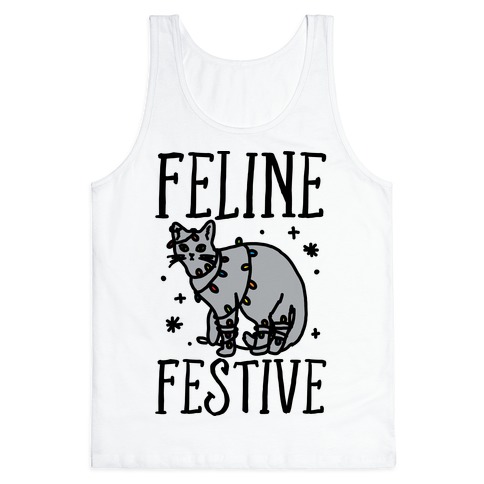 Feline Festive Tank Top
