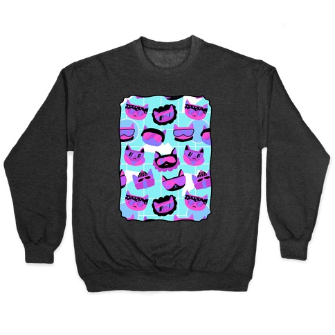 Gnarly Snowboard Cats Pullover
