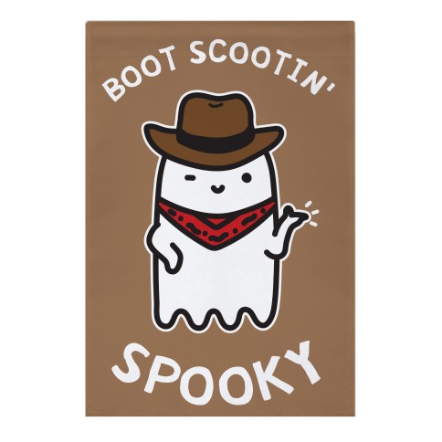 Boot Scootin' Spooky Garden Flag