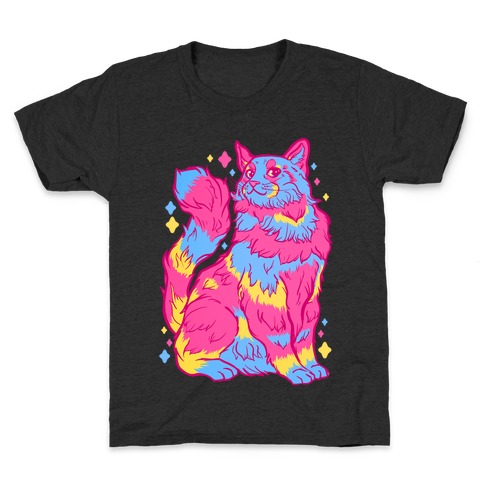 Pansexual Pride Cat Kids T-Shirt