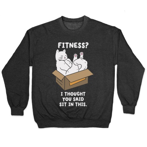 Fitness? I Thought You Said Sit In This. Pullover