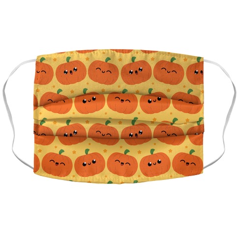 Cute Pumpkin Pattern Accordion Face Mask