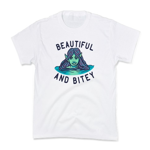 Beautiful and Bitey Siren Kids T-Shirt