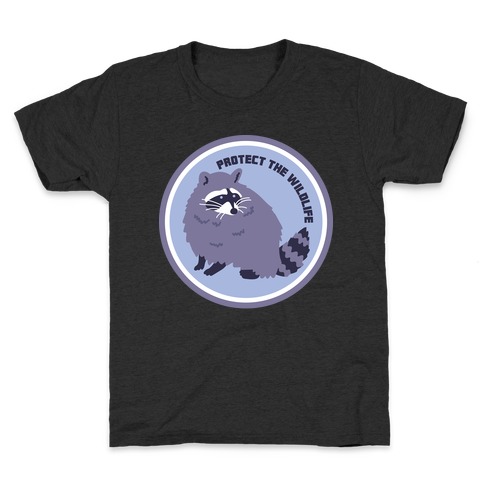 Protect the Wildlife (Raccoon) Kids T-Shirt