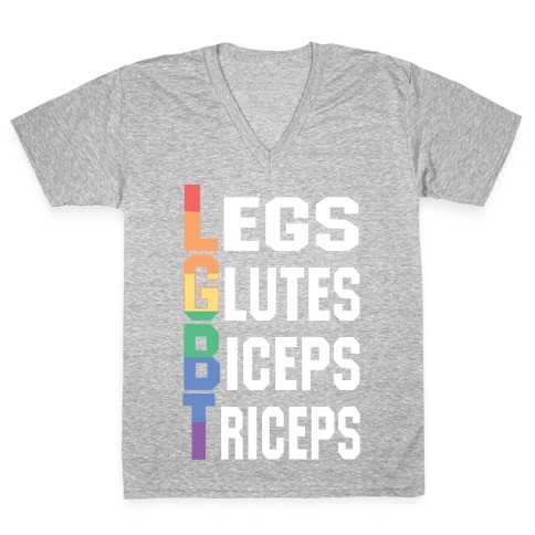 LGBT fitness V-Neck Tee Shirt