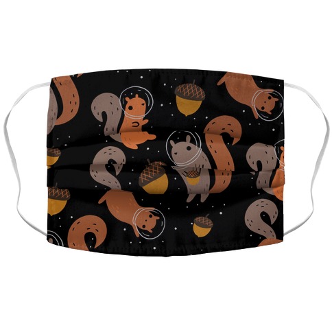 Squirrels In Space Accordion Face Mask