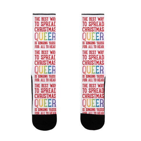 The Best Way To Spread Christmas Queer Sock