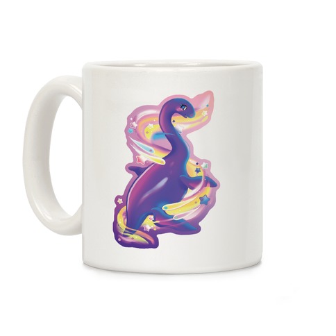 Neon Rainbow Loch Ness Coffee Mug