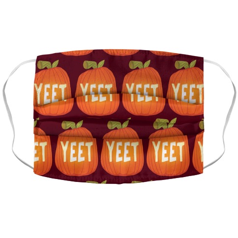 Yeet Pumpkin Accordion Face Mask