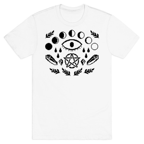 Occult Pixel Pattern T-Shirt