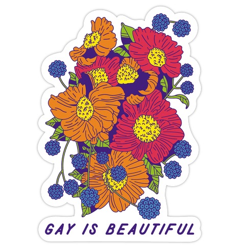 Gay is Beautiful Die Cut Sticker