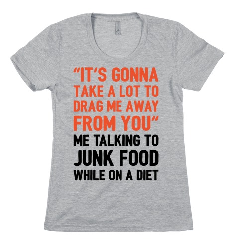 Toto Africa Junk Food Parody Womens T-Shirt