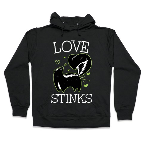Love Stinks Skunks Romantic Heart Sweatshirt 