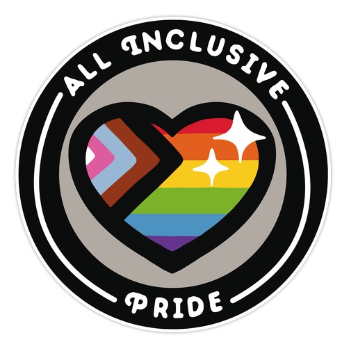 All Inclusive Pride Patch Die Cut Sticker
