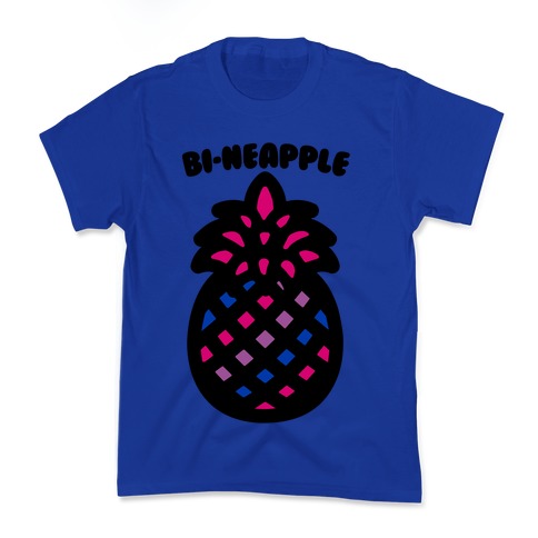 Bi-Neapple Bisexual Pride Pineapple Parody Kids T-Shirt