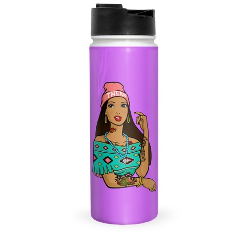 Hipster Pocahontas Travel Mug