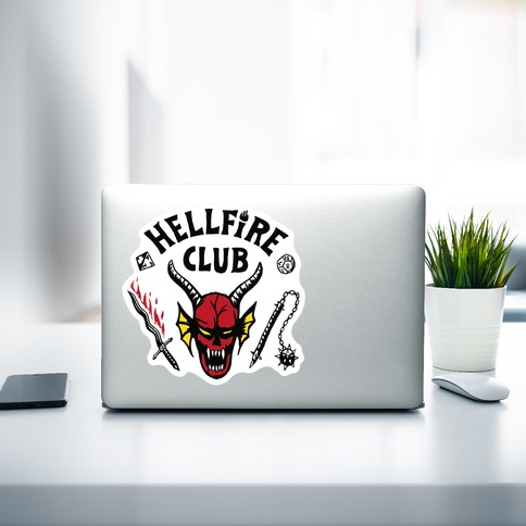 Hellfire D&D Club Die Cut Sticker, LookHUMAN