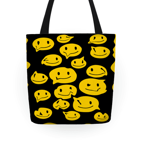 Tote Bag Yellow Faces