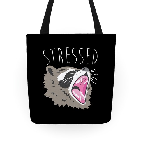 Stressed Raccoon Tote