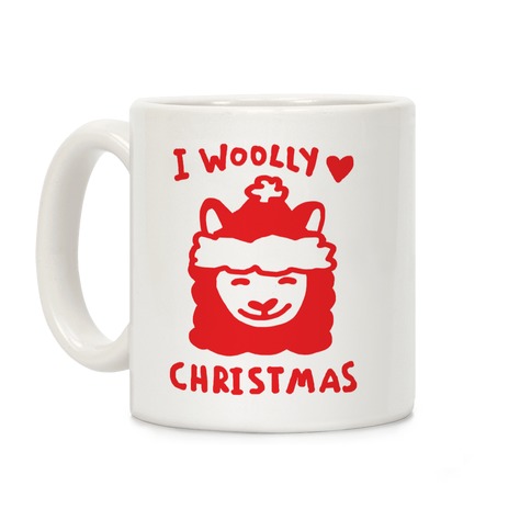 I Woolly Love Christmas Llama Coffee Mug