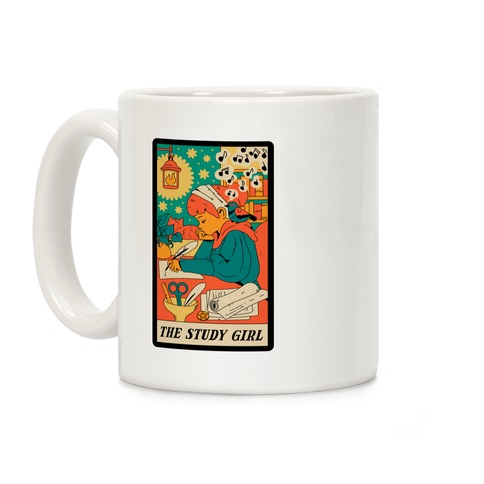 The Study Girl Tarot Card Coffee Mug